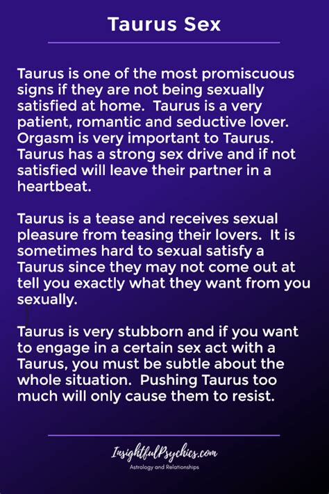 sexe taureau|What Its Really Like To Have Sex With A Taurus